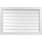 Ekena Millwork Vertical Surface Mount PVC Gable Vent: Functional, w/ 2"W x 1-1/2"P Brickmould Frame, 36"W x 24"H GVPVE36X2402SF - alternate 1